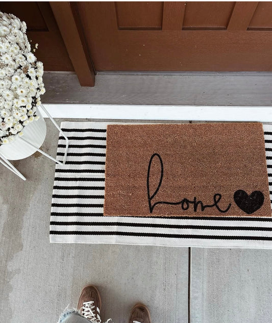 Front porch bundle with the home🖤 doormat