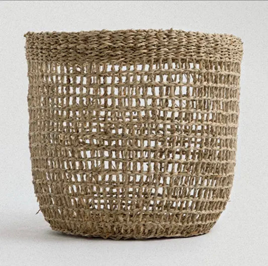 Natural Woven seagrass basket
